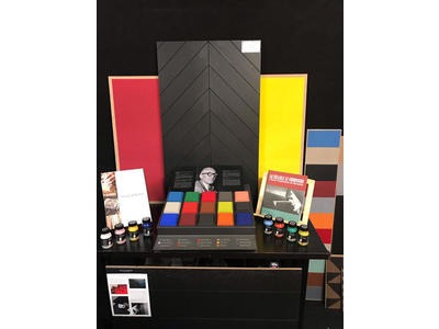 Les produits présentés aux couleurs de la polychromie de Le Corbusier
