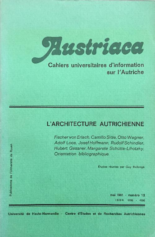  Austriaca n°12 - L'Architecture autrichienne