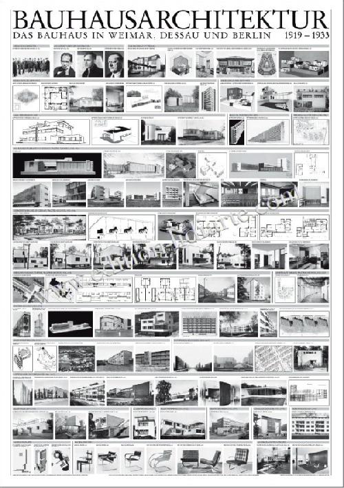 Bauhaus architecture 1919 - 1933 (Affiche)