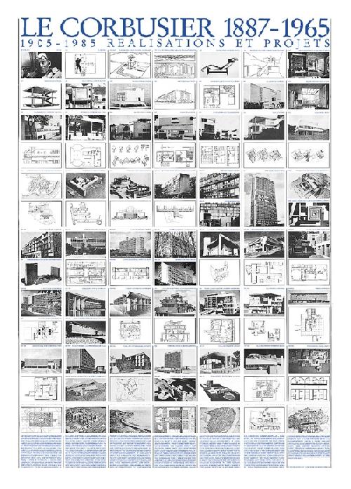 Le Corbusier - Réalisations et projets (Affiche)