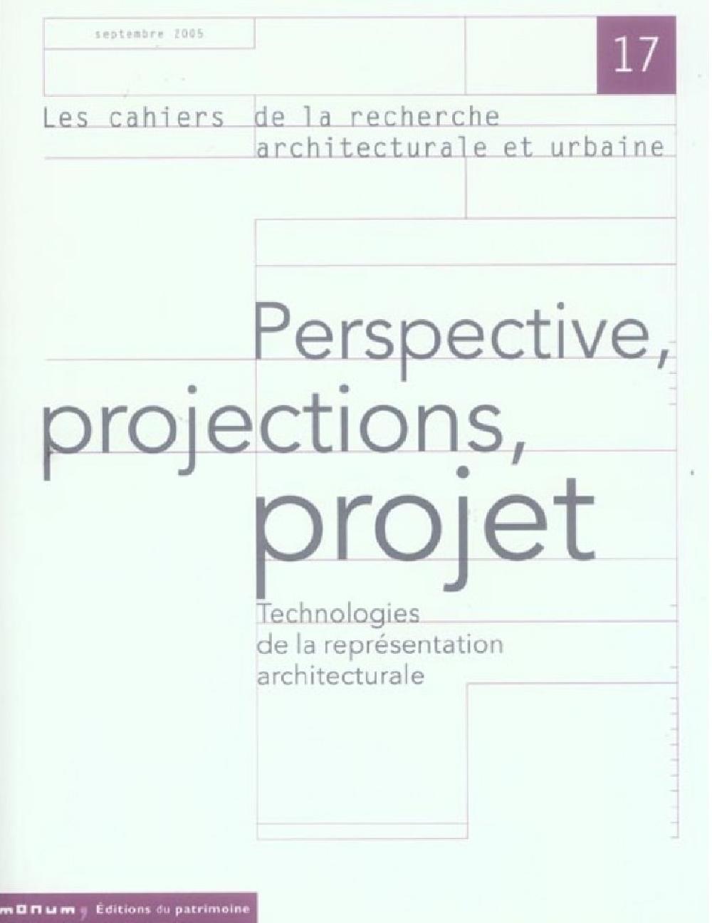 Les Cahiers de la recherche architecturale et urbaine n°17