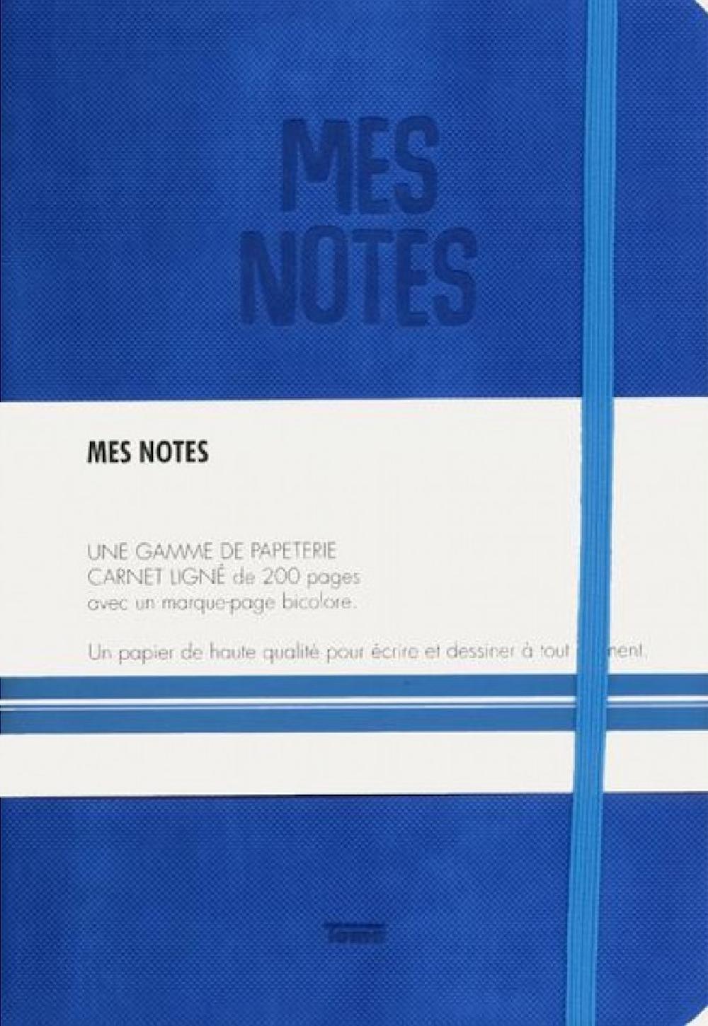 Notes cuir bleu electrique - Mes notes