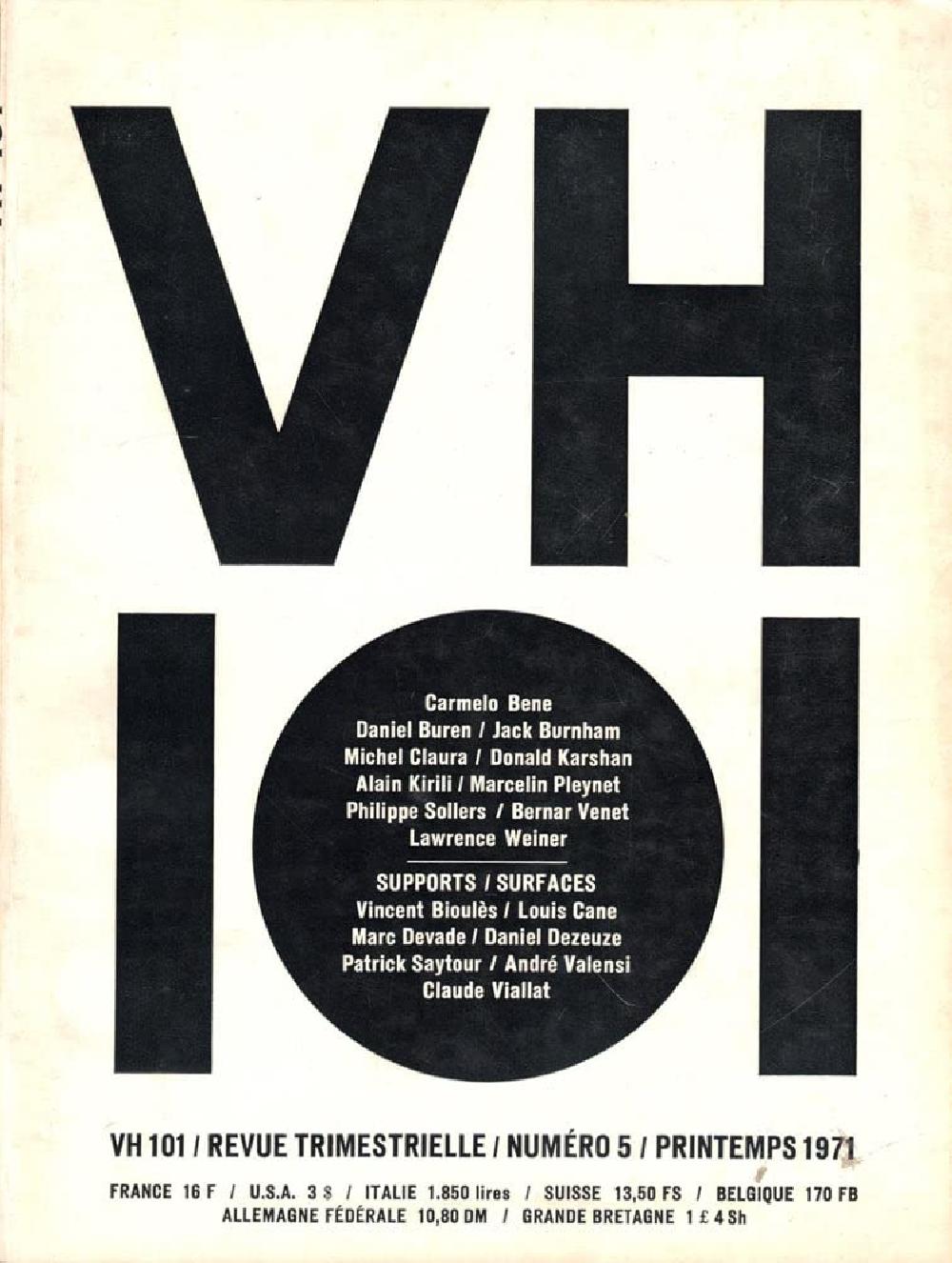 VH101 numéro 5 - SUPPORTS SURFACE