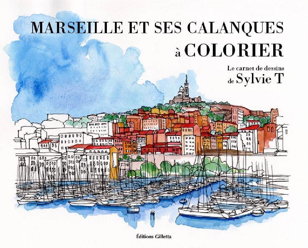 Marseille et ses calanques à colorier