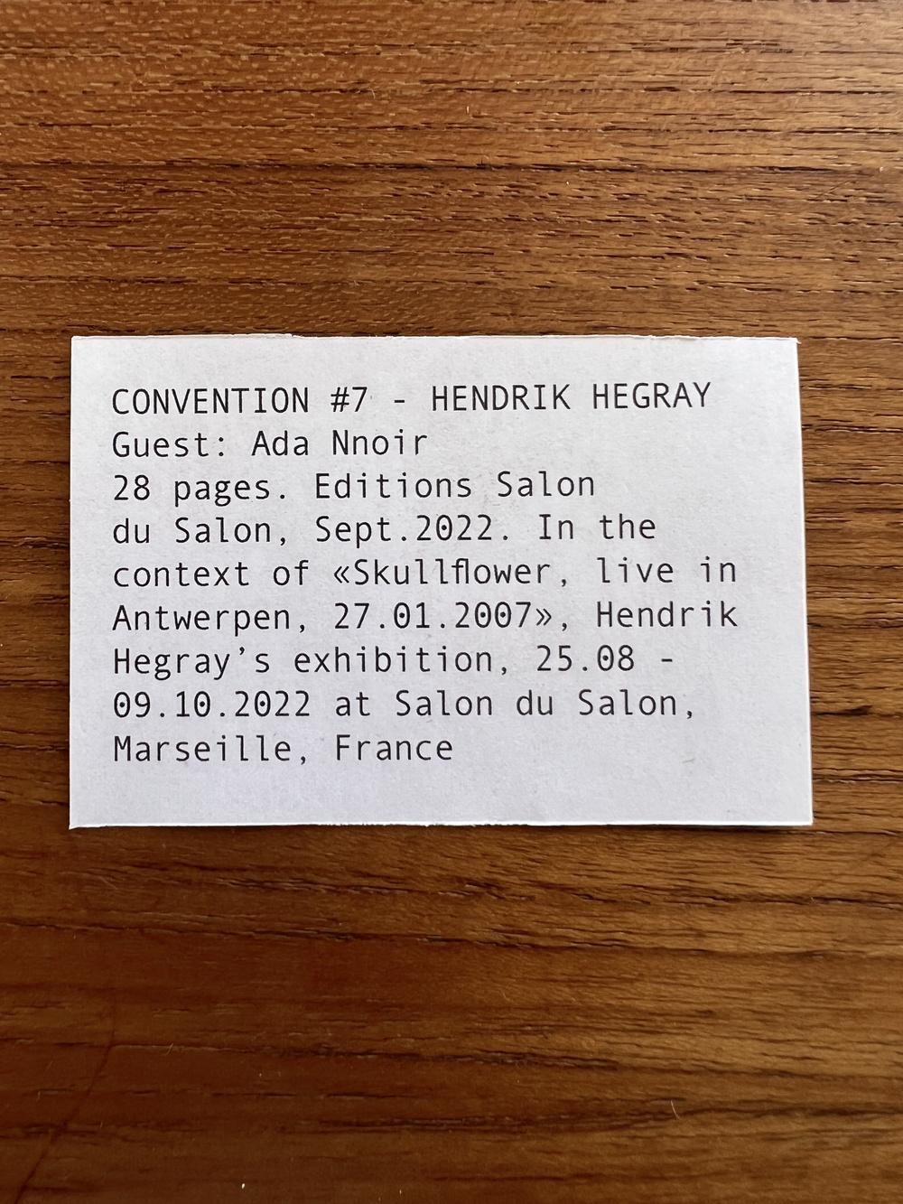 CONVENTION 7 - HENDRIK HEGRAY