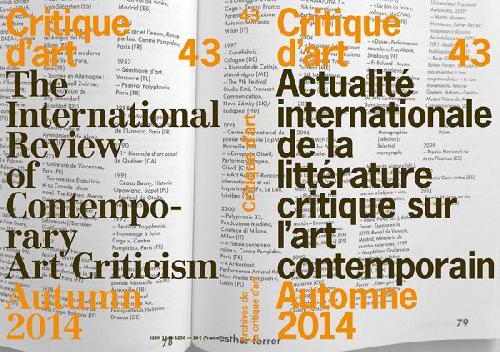 Critique d'art n°43